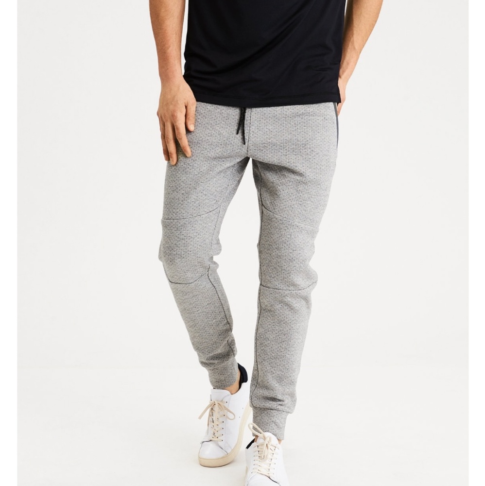 American Eagle Mixed Fabric Joggers